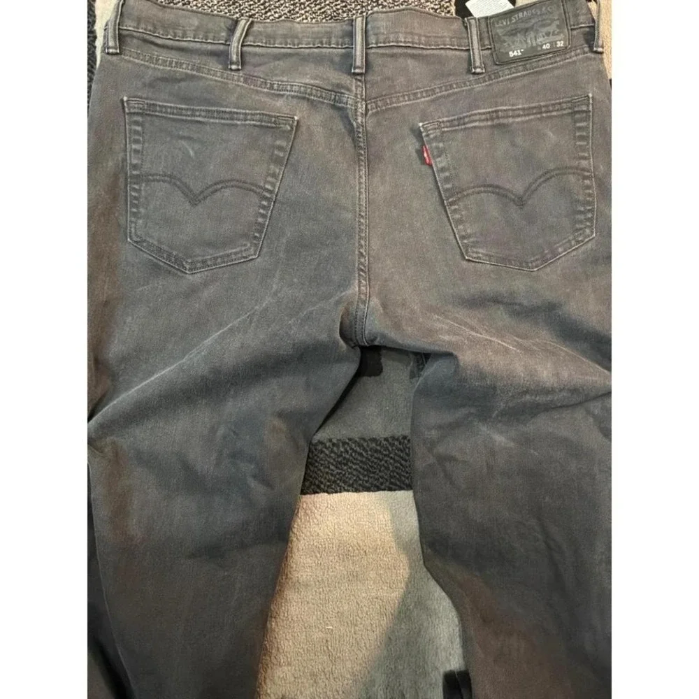 Levi's 541 Athletic Taper Mens 40x32 Charcoal Grey Good